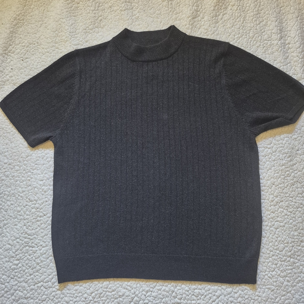 Sag Harbor Black Turtleneck Sweater